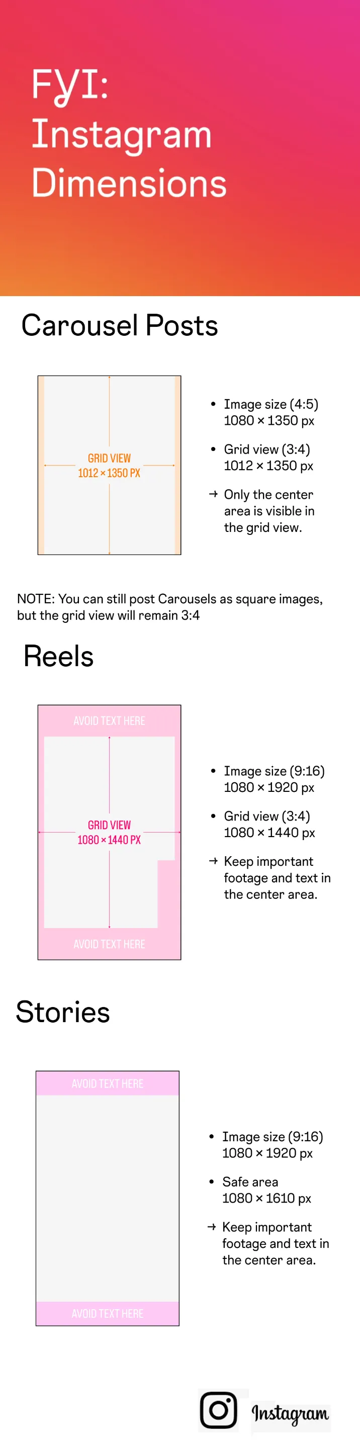 Read more about the article Instagram Image Dimensions for 2025 [Infographic]